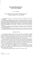 Diet and feeding behaviour of the forest elephant
