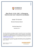 East Perth 1916-1981: A changing commercial and industrial landscape