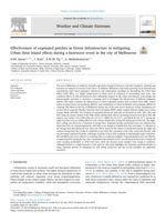 Effectiveness of vegetated patches as Green Infrastructure in mitigating urban heat island effects during a heatwave event in the city of Melbourne