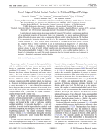 Local origin of global contact numbers in frictional ellipsoid packings