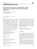 Finite-time tracking control for nonholonomic wheeled mobile robot using adaptive fast nonsingular terminal sliding mode