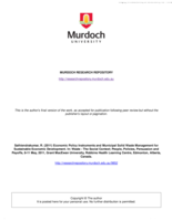 Economic Policy Instruments and Municipal Solid Waste Management for Sustainable Economic Development