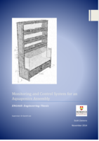 Monitoring and control system for an aquaponics assembly
