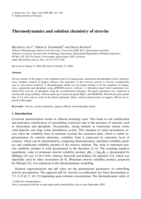 Thermodynamic and solution chemistry of struvite