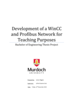 Development of a WinCC and profibus network for teaching purposes