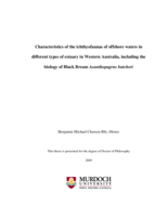 Characteristics of the ichthyofaunas of offshore waters in different types of estuary in Western Australia, including the biology of Black Bream Acanthopagrus butcheri