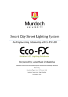 Smart city street lighting system: An engineering internship at Eco-FX LED