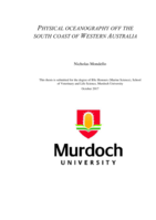 Physical oceanography off the South Coast of Western Australia