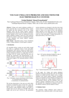 Voltage unbalance problems and solutions for electrified railway systems