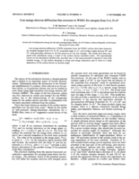 Low-energy-electron-diffraction fine structure in W(001) for energies from 0 to 35 eV