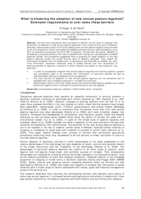 What is hindering the adoption of new annual pasture legumes?: Extension requirements to overcome these barriers
