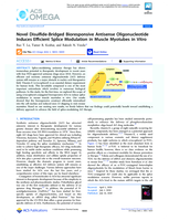 Novel disulfide-bridged bioresponsive antisense oligonucleotide induces efficient splice modulation in muscle Myotubes in Vitro