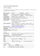 D6.2 Report on the user studies and evaluation of the use of Second Life for the MyPlan project