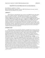 Pulsed PECVD growth of silicon nanowires on various substrates