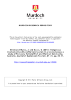 Indigenous involvement and benefits from tourism in protected areas: a study of Purnululu National Park and Warmun Community, Australia