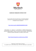 Undergraduate biotechnology students' views of science communication