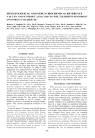 Hematological and serum biochemical reference values and cohort analysis in the Gilbert's potoroo (Potorous gilbertii)