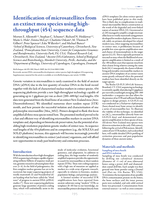 Identification of microsatellites from an extinct moa species using high-throughput (454) sequence data