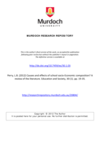 Causes and effects of school socio-Economic composition? A review of the literature