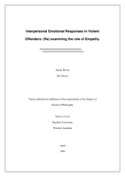 Interpersonal emotional responses in violent offenders: (re)examining the role of empathy