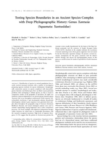 Testing species boundaries in an ancient species complex with deep phylogeographic history: Genus Xantusia(Squamata: Xantusiidae)