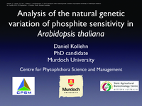 Analysis of the natural genetic variation of phosphite sensitivity in Arabidopsis thaliana