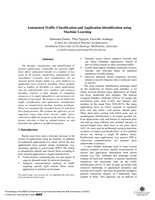Automated traffic classification and application identification using machine learning