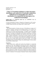 Using CAT scanning techniques to relate macropore distribution and connectivity to hydraulic conductivity