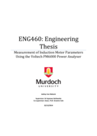 Measurement of induction motor parameters using the Voltech PM6000 power analyser