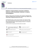 Deletion of glutaredoxin promotes oxidative tolerance and intracellular infection in Listeria monocytogenes