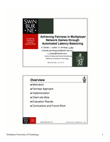Achieving fairness in multiplayer network games through automated latency balancing