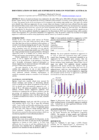 Identification of disease suppressive soils in Western Australia