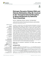 Estrogen receptor-related DNA and histone methylation may be involved in the transgenerational disruption in spermatogenesis by selective toxic chemicals