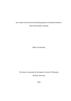 Sea turtles and the environmental management of industrial activities in North West Western Australia