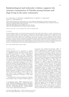 Epidemiological and molecular evidence supports the zoonotic transmission of Giardia among humans and dogs living in the same community