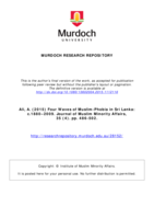 Four Waves of Muslim-Phobia in Sri Lanka: c.1880–2009