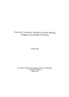 Positively promising: women's decision making pregnancy and health promotion