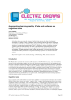 Augmenting learning reality: iPads and software as cognitive tools