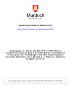 Effect of molybdenum supply on growth and distribution of molybdenum in black gram