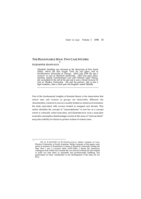 The reasonable man: Two case studies