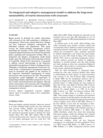 An integrated and adaptive management model to address the long-term sustainability of tourist interactions with cetaceans