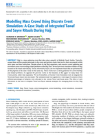 Modelling mass crowd using discrete event simulation: A case study of integrated tawaf and sayee rituals during Hajj