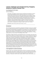 Learner challenges and situated learning: Engaging students at Sydney Olympic Park