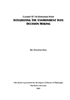 Cleanup of the Buriganga River: Integrating the environment into decision making