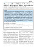 Abundance and survival rates of the Hawai’i Island associated spinner dolphin (Stenella longirostris) stock