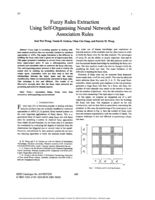 Fuzzy rules extraction using self-organising neural network and association rules