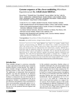 Genome sequence of the clover-nodulating Rhizobium leguminosarum bv. trifolii strain SRDI565
