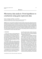Microarray data analysis: From hypotheses to conclusions using gene expression data