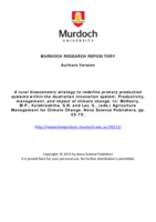 A rural bioeconomic strategy to redefine primary production systems within the Australian innovation system: Productivity, management, and impact of climate change