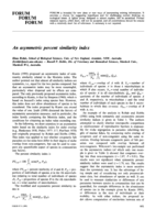 An asymmetric percent similarity index